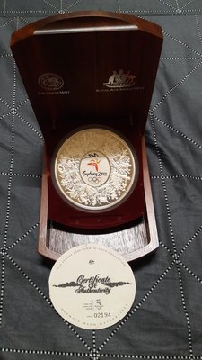 玉禪閣-千禧年2000年澳洲雪梨奧運-大型銀幣1公斤