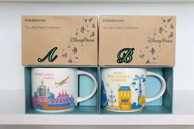 Ariel Wish法國STARBUCKS星巴克聯名款巴黎迪士尼Disney馬克杯城市杯經典咖啡杯附盒子A款最後一個絕版