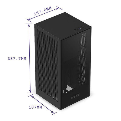 電腦機殼 NZXT恩杰H1小型迷你ITX機殼個性DIY臺式機RGB機殼 內置電源水冷