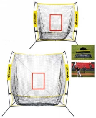 棒球世界全新EASTON 攜帶式 150CM*150CM 打擊投球二合一練習網 小型打擊網特價