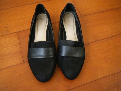 ALDO 黑色麂皮  包鞋 / 低跟平底鞋  / 福樂鞋 / 牛津鞋 [ size: 36 ]