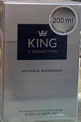 ✩小敏廣場✩Antonio Banderas 安東尼奧班德拉斯 King 王者誘惑 男性淡香水 200ml 大容量
