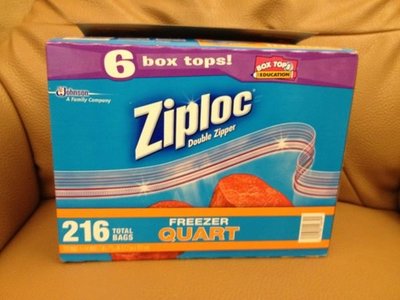 ZIPLOC 密保諾 冷凍保鮮雙層夾鍊袋17.7x19.5cm一箱54入x4盒   589元--可超取付款