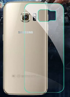 【妞妞♥３C】三星Galaxy S6 G9200 Edge 高清亮面 保護貼膜 靜電吸附不殘膠 防刮 防塵 背面貼膜