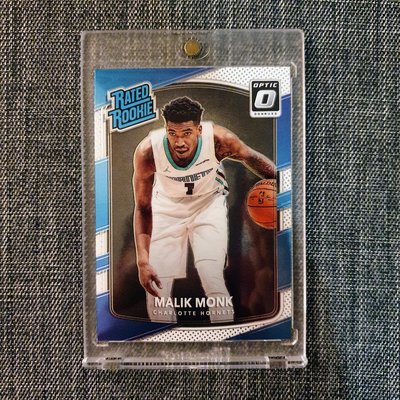 17-18 OPTIC DONRUSS 夏洛特黃蜂隊 MALIK MONK 新人RC金屬卡