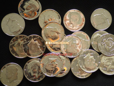 特價 卷拆proof 美國1964年肯尼迪半美元銀幣 高銀版 少見 錢幣 銀幣 紀念幣【悠然居】518