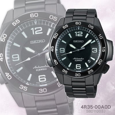 SEIKO PROSPEX 4R35 沉穩態度日期機械腕錶(IP黑/45mm) 4R35-00A0D 原廠公司貨，自動上