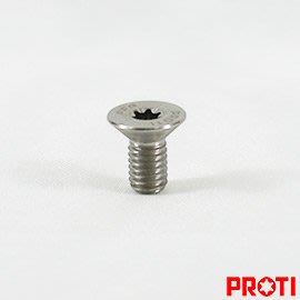 [屏東-晟信二輪] PROTI 鍛造鈦合金螺絲 M6L12-F01-T 適用:M6x12mm 皿頭螺絲