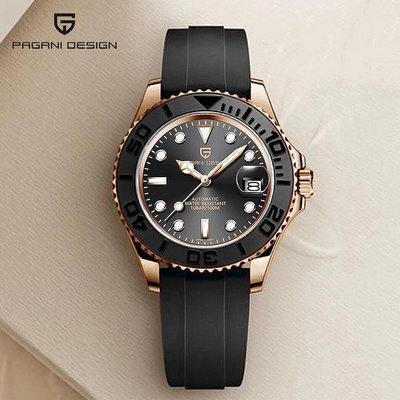 【100% 官方】【訂購 + 小禮物】PAGANI DESIGN 2023 新款男士手錶機械表藍寶石不銹鋼優雅風格防