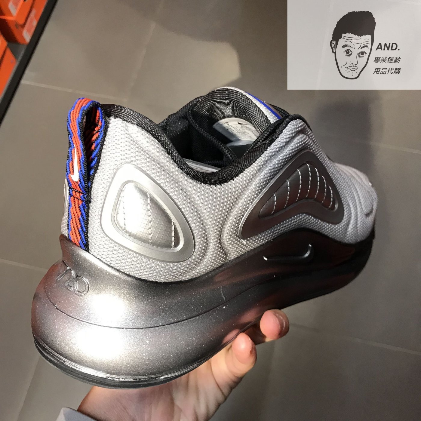 AND.】NIKE AIR MAX 720 太空銀灰炫光慢跑休閒穿搭大氣墊男款AO2924