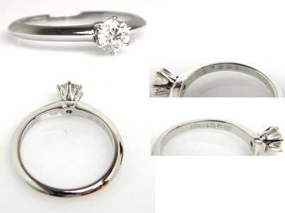 [本月優惠 0.30ct #9]Tiffany&amp;Co 經典六爪鉑金Tiffany Solitaire單鑽石婚戒 戒指