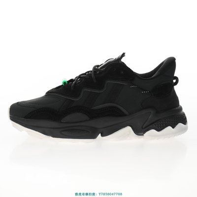 Adidas Ozweego adiPRENE TR OZ“黑綠白”厚底緩震老爹鞋慢跑鞋　EG8355　男女鞋