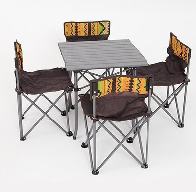 熱賣 廠家戶外折疊桌椅套裝便攜式野炊餐桌子野外鋁合金休閑桌椅子