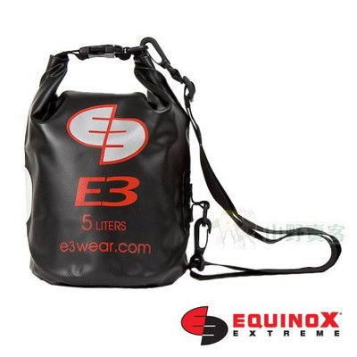 【山野賣客】Equinox 5公升 黑色 111101 防水袋，潛水，衝浪，游泳，溯溪，泛舟，單車環島