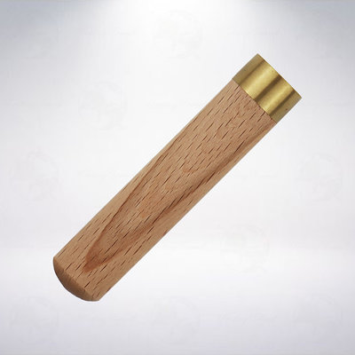 木質黃銅蓋自動鉛筆筆芯圓筒盒: 櫸木