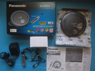 Panasonic SL-CT600 隨身聽 光纖輸出 附電源 盒裝 機況良好 .功能良好 圖片內容為實物