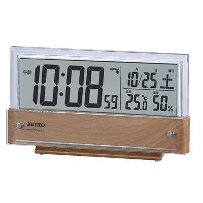 日本正版 SEIKO 精工 SQ782B 電波 木紋 電子鬧鐘 時鐘 日本代購