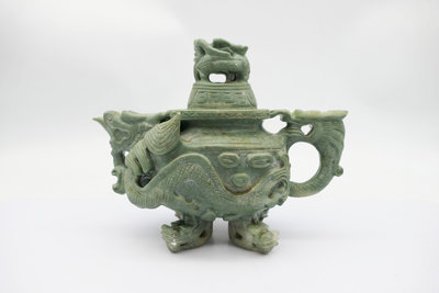 (小蔡二手挖寶網) 早期 石質 茶壺 擺件 收藏品 總重量約662g 行家自行鑑定 商品如圖 100元起標 無底價