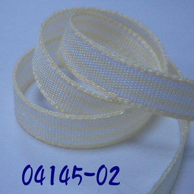 黃白條紋緞帶(04145)~Jane′s Gift~Ribbon 服飾配件 包裝材料 手工材料