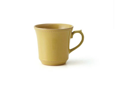 Co-bo-no日本陶器，馬克杯。黃