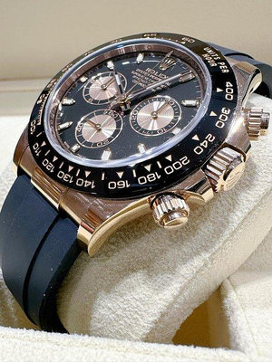 ROLEX 勞力士 Daytona 迪通拿 116515LN 黑色面盤 玫瑰金 橡膠錶帶 二手美品