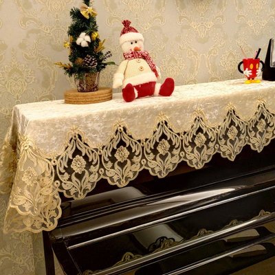 下殺-古典歐式鋼琴罩蕾絲布藝鋼琴蓋布鋼琴防塵蓋巾歐式田園風格防塵罩