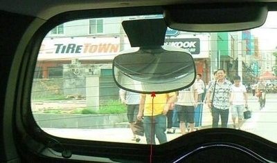 汽車SUV越野廂型車 大視野後視後視鏡輔助照地鏡後擋玻璃外鏡