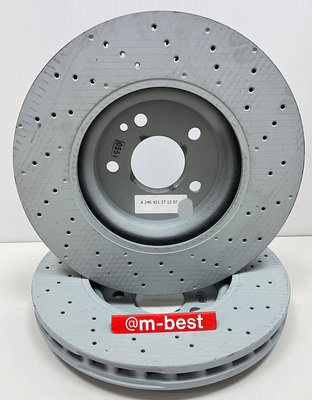 BENZ W176 W246 2012- 前剎車盤 煞車盤 煞車碟 碟盤 SPORT 鑽孔 (賓士原廠貨) 2464212712