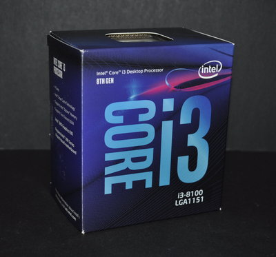 Core i3-8100 四核盒裝正式版 (1151 3.6G) 非G4900 G4920 G4930 G4950
