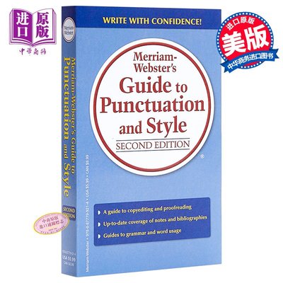 英文原版Guide to Punctuation and Style 韋氏英語指南 標點符號和風格指南  寫作指南