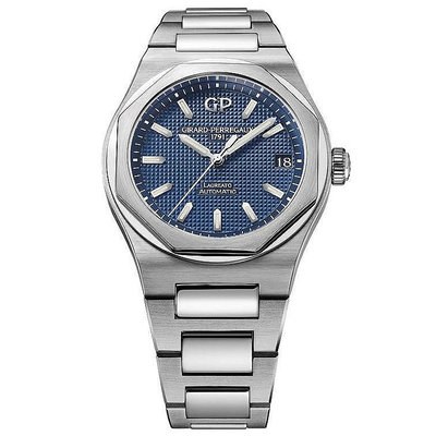 GP 芝柏錶 Laureato 桂冠系列 81010-11-431-11A 機械錶 藍色面盤 藍寶石鏡面 不鏽鋼錶帶
