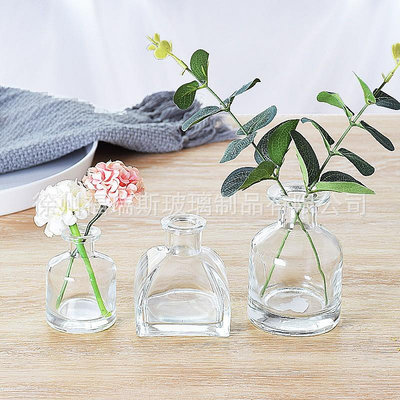 花瓶 小迷你花瓶透明玻璃大肚小清新簡約辦公桌書桌蒙古包造型裝飾擺件