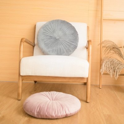 桌巾ins北歐風圓形純色荷蘭絨抱枕靠墊床頭大靠背沙發靠枕辦公室坐墊