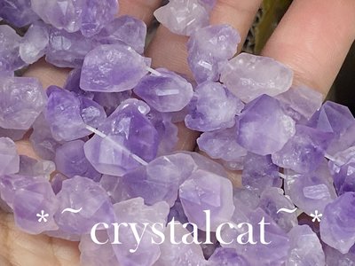 天然紫水晶牙簇手創飾品配件，約12mm*12mm單顆（隨機出貨）