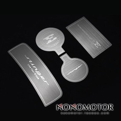 Stinger stinger專用鋁合金杯架板 內拉手裝飾板 韓國進口汽車內飾改裝飾品 高品質