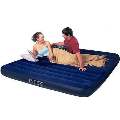 INTEX氣墊床單人雙人家用沖氣床加厚戶外充氣床墊雙人墊子折疊床