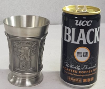 【日本古漾】111402 日本帶回 SELWIN PEWTER 97%TIN 中古品 金属工芸 錫製 錫杯