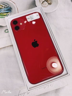 I11 128G 紅色 二手機 外觀如圖 功能正常 電池健康度100% 台北實體店面可自取