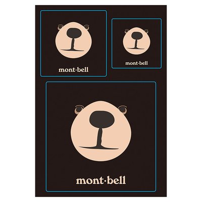 【mont-bell】1124929 蒙塔熊貼紙 STICKER MONTA BEAR 一組3枚 大中小各1