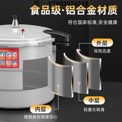 高壓鍋金喜防爆高壓鍋商用大容量燃氣電磁爐通用加厚超大特大家用壓力鍋 免運