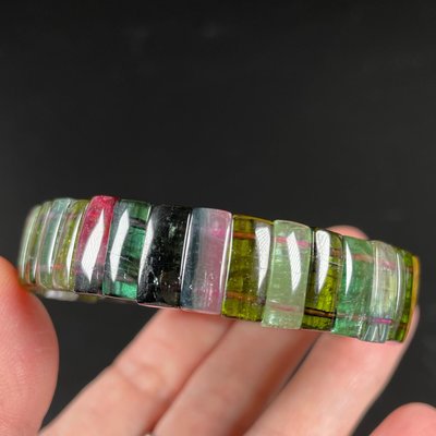 A好貨-天然 碧璽 手排 12mm 老礦碧璽 晶體通透 顏色濃郁 電氣石 現貨 實拍