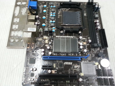 【 創憶電腦 】微星 760GM-P23 ( FX ) DDR3 AM3 腳位 主機板 附檔板 直購價 500元