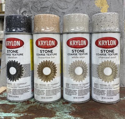 藝城美術~美國Krylon開朗牌石頭噴漆 水性 金屬噴漆--木製品、鐵製品、塑膠製品、水泥面 大好評 共5色