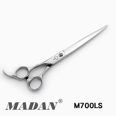 MADAN專業寵物美容剪刀日本纯手工7寸粗細修左手直剪M-700LS