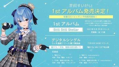 特價代購 Hololive 彗星 星街すいせい Still Still Stellar 1st 專輯 全12曲 日版CD