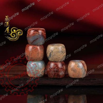 [RELI-AA014]藏式佛珠飾品diy配件 天然壽山石隔珠 桶珠鼓珠