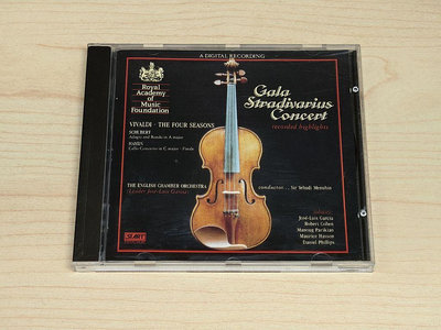 【駱克二手古典CD】GALA STRADIVARIUS CONCERT RECORDED HIGHLIGHTS MENUHIN 法國版BY MPO 無IFPI