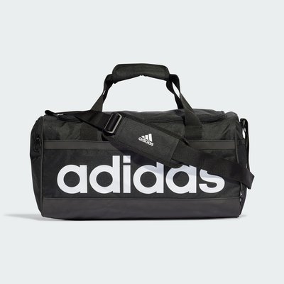 ADIDAS ESSENTIALS 愛迪達 健身運動包 黑色側背包手提包 中型旅行袋旅行包 HT4742