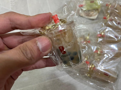 全新 貢茶 珍珠奶茶造型鑰匙圈 珍奶 GONG CHA 正品紀念品