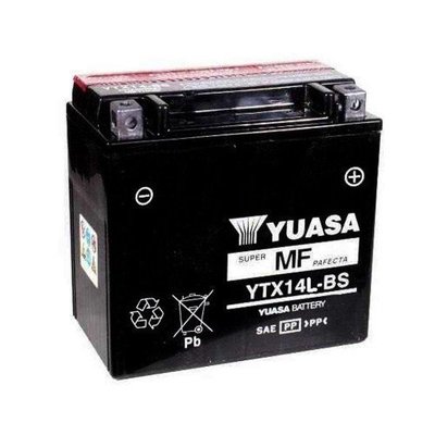 機車電池 YUASA湯淺 YTX14L-BS = GS 統力 GTX14L-BS(14號)  重型機車電池